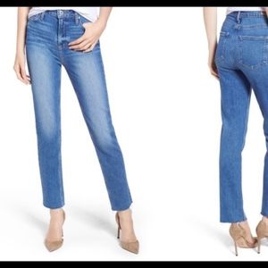 PAIGE Hoxton high rise slim leg jean NWT  RAW HEM